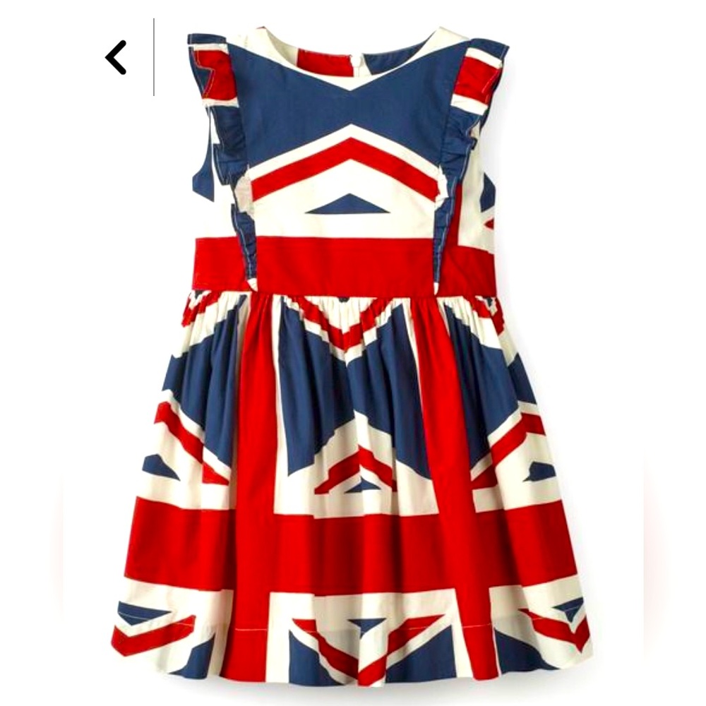 British flag/Union Jack mini boden dress